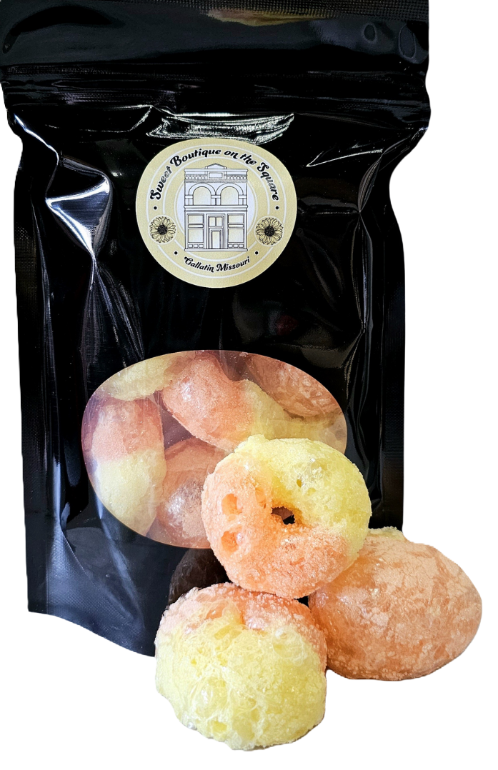 Peach Puffs - Freeze Dried Candy