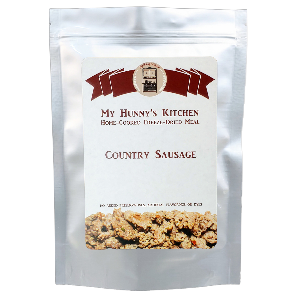 Country Sausage Freeze Dried Meat packaging front view