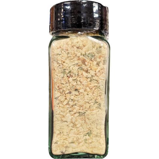 Garlicy Garlic Spice container back view